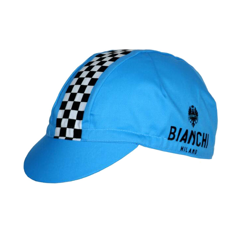 Classic Bianchi Checkerboard Cycling Cap