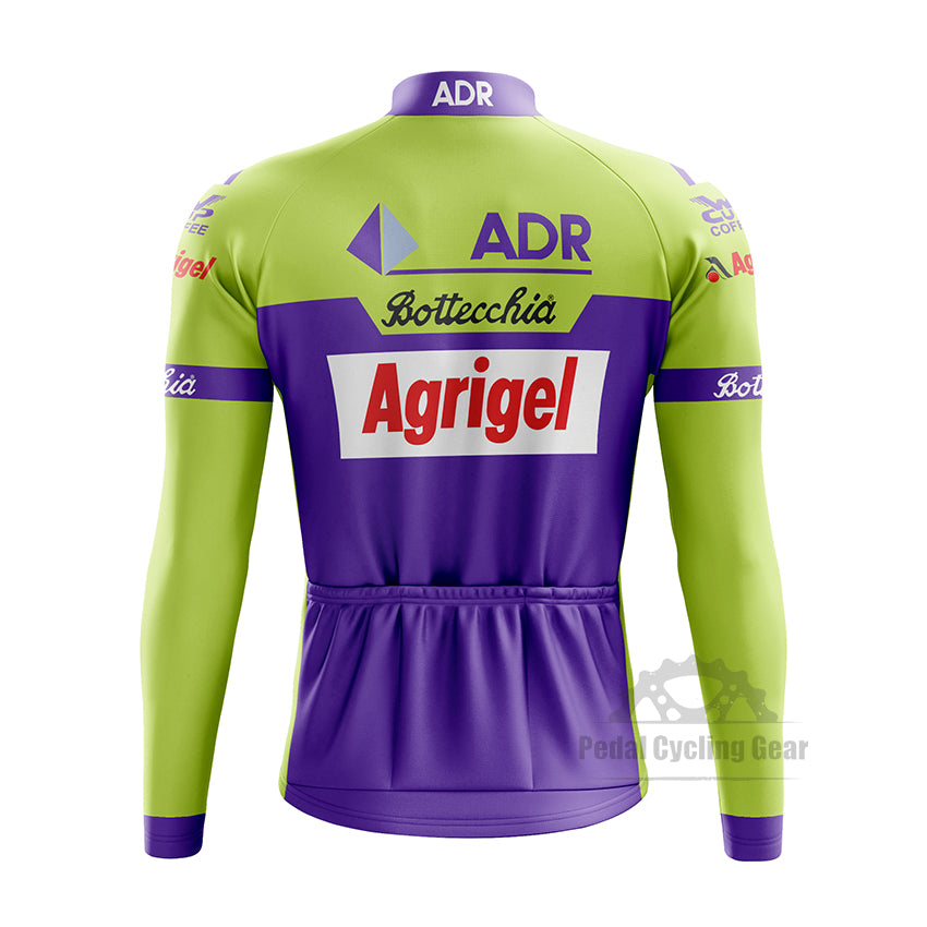 ADR Agrigel Bottecchia Long Sleeve Retro Cycling Jersey