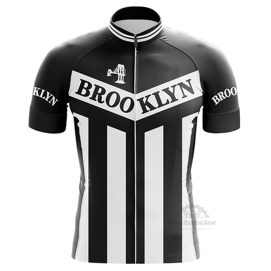 Brooklyn Retro Black Cycling Jersey