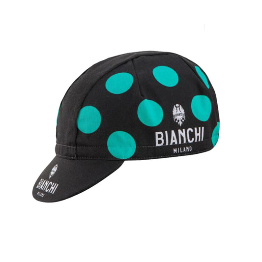 Classic Celeste Bianchi Polka Dots Retro Cycling Cap