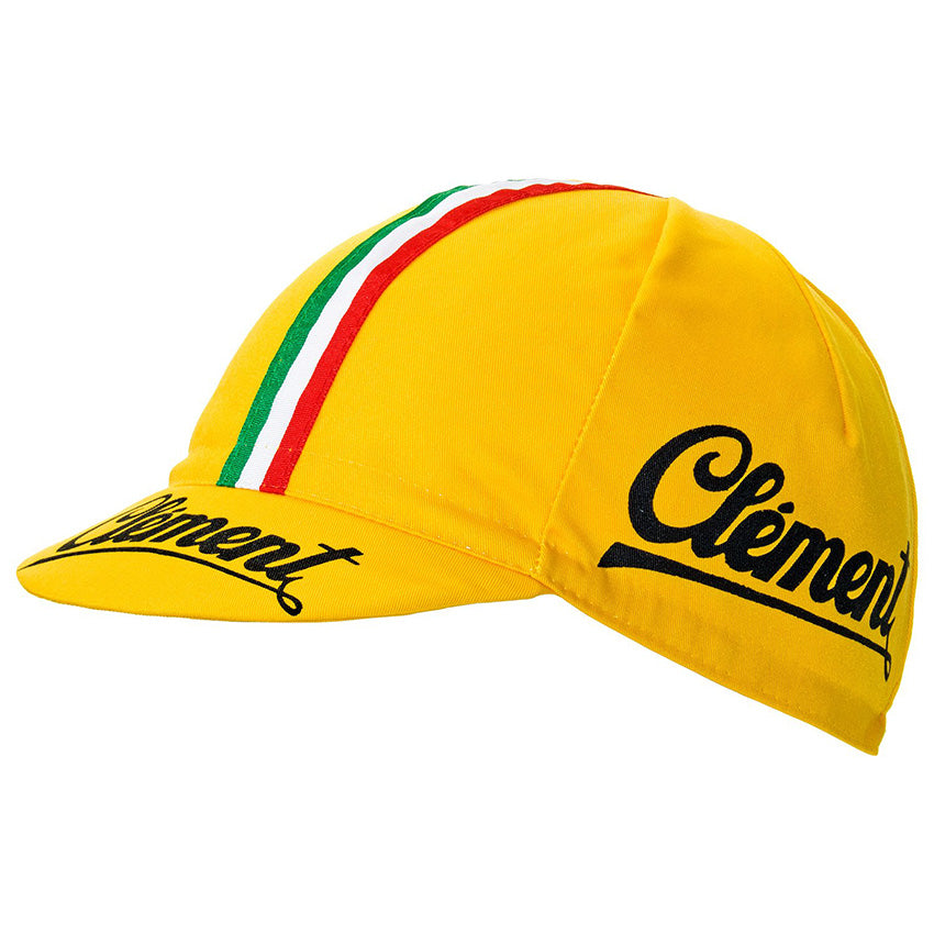 Clement Retro Yellow Cycling Cap