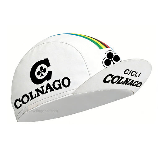 Colnago Retro White Cycling Cap