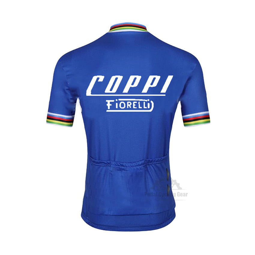 Coppi Vintage Blue Cycling Jersey
