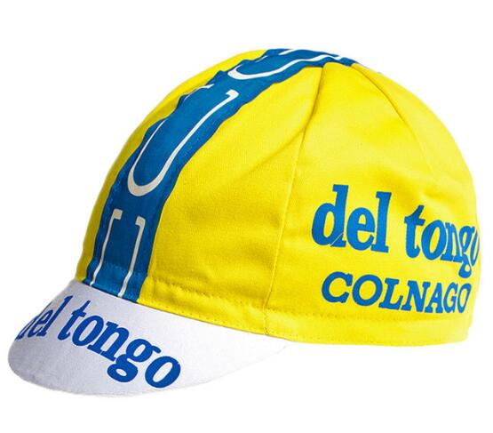Del Tongo Colnago Yellow Retro Cycling Cap