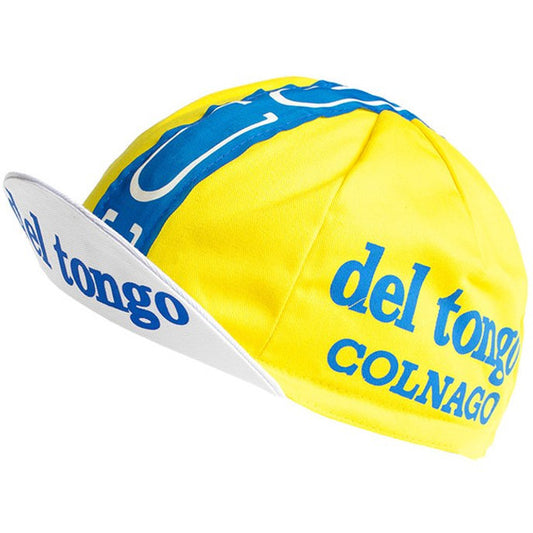 Del Tongo Colnago Yellow Retro Cycling Cap