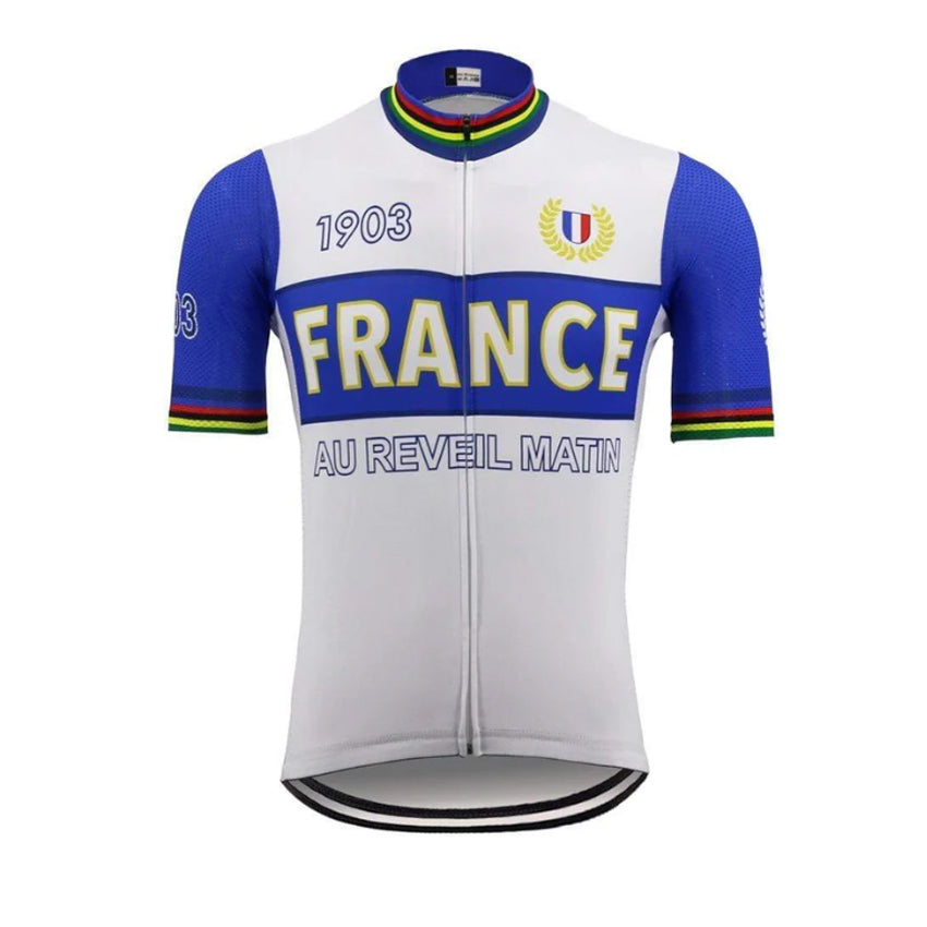 Frankreich Retro Radtrikot – Pedal Cycling Gear