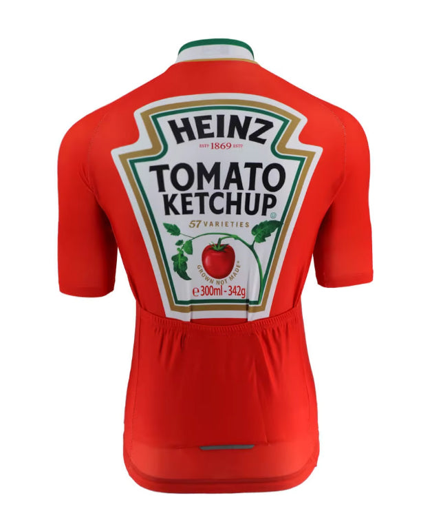 Men's Heinz Tomato Ketchup Short Sleeve Cycling Jerseys