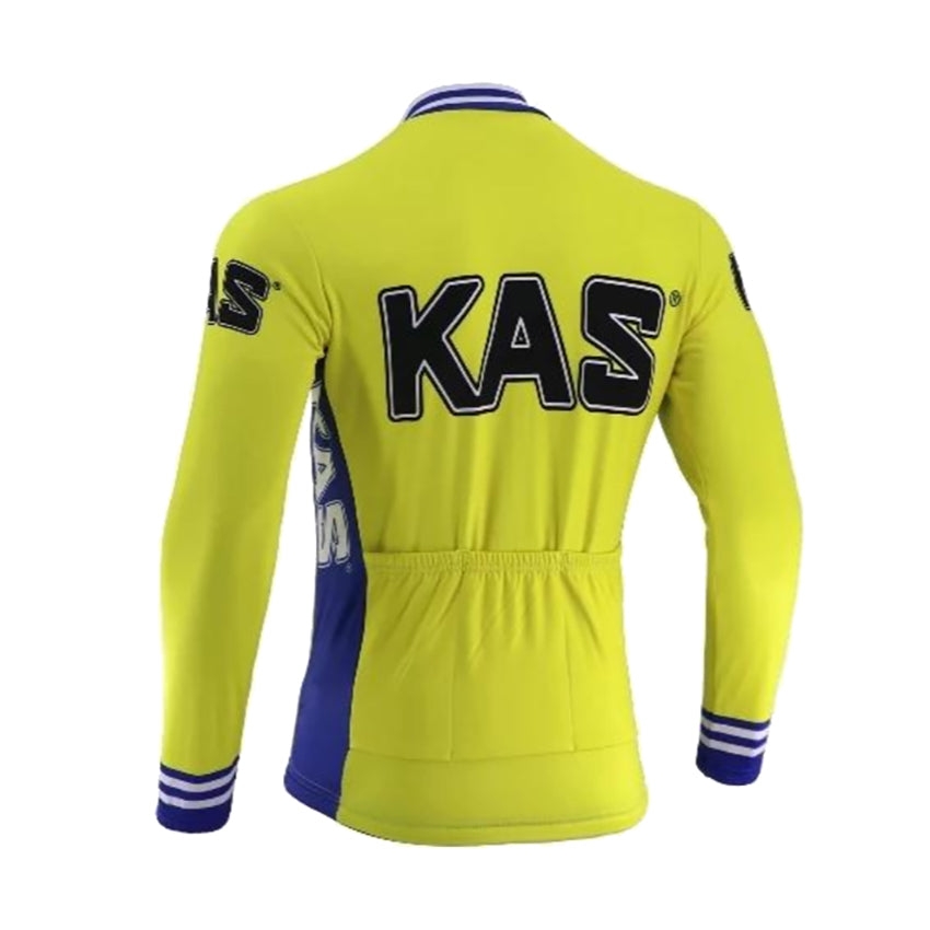 Kas Long Sleeve Retro Cycling Jersey