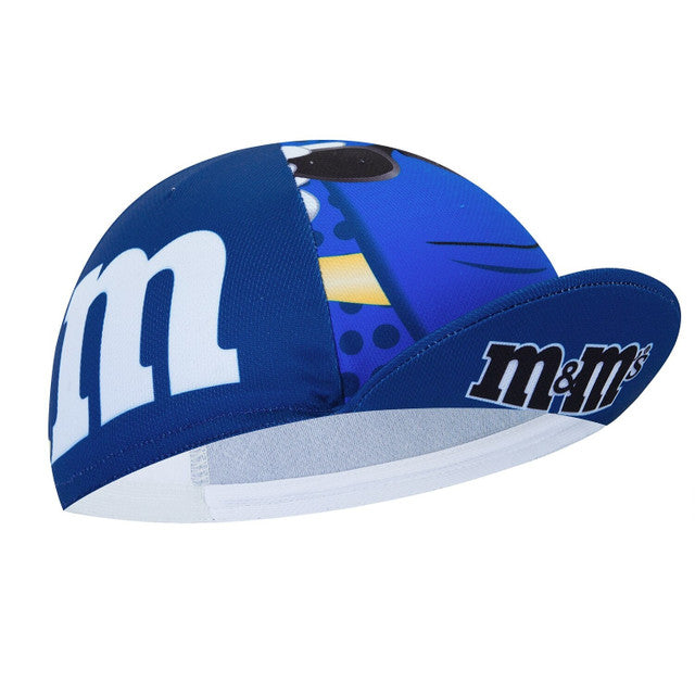 M&Ms Cartoon Blue Cycling Cap
