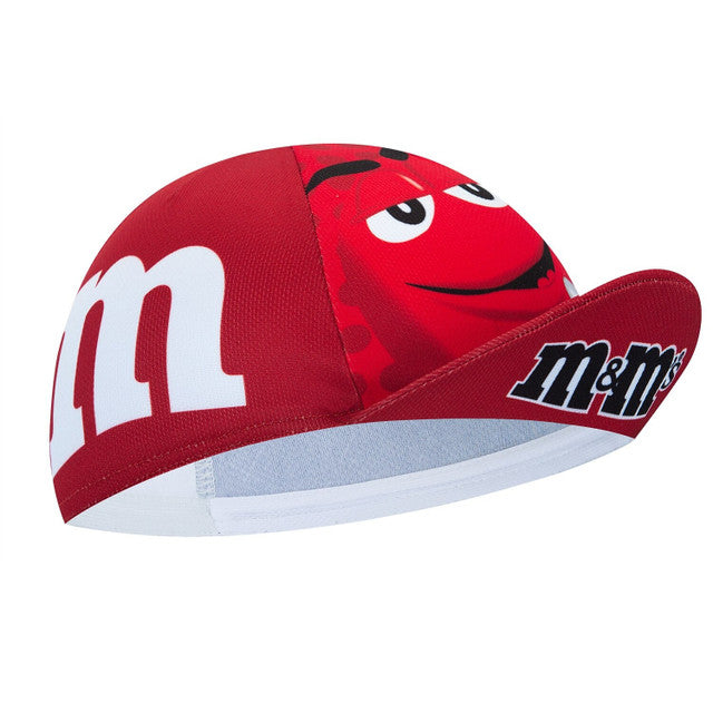 M&Ms Cartoon Red Cycling Cap