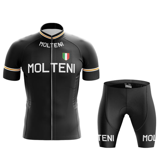 Men's Molteni Retro Black Cycling Kit