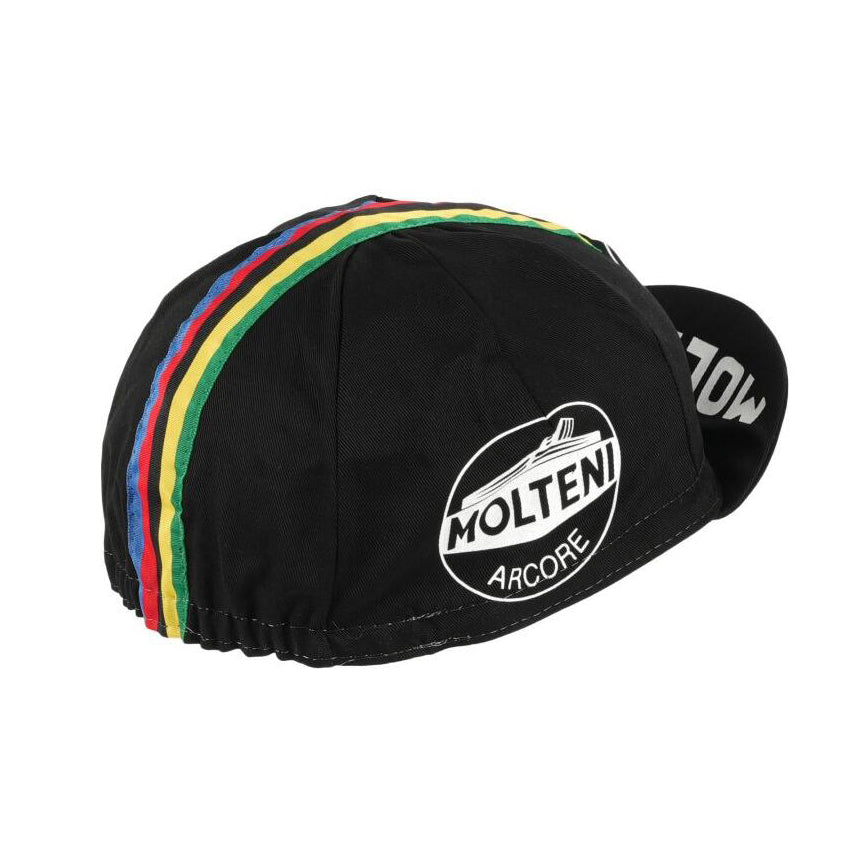 Molteni Black Cycling Cap Eddy Merckx