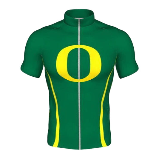 Men's Oregon Short Sleeve Green Cycling Jerseys