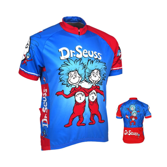 Thing 1 and Thing 2 Dr Seuss Cycling Jersey