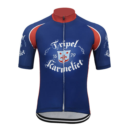 Men's Tripel Karmeliet Beer Short Sleeve Cycling Jersey