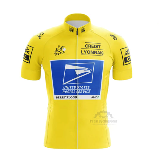 US Postal Service Tour de France Yellow Cycling Jersey