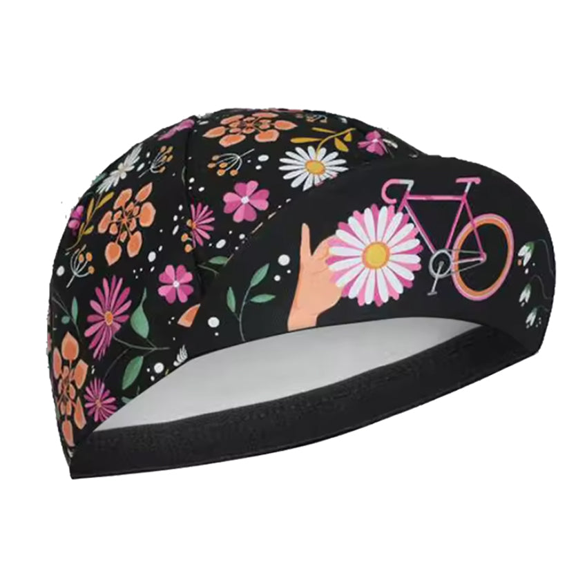 Vintage Floral Daisy Cycling Cap