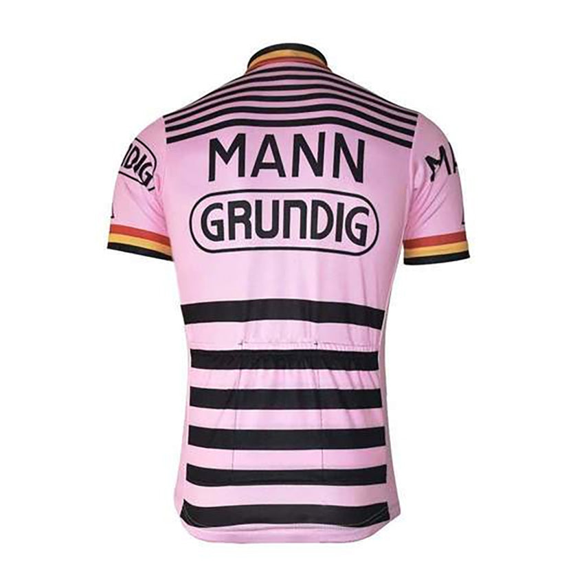 Vintage Mann Grundig Stripe Bike Jersey