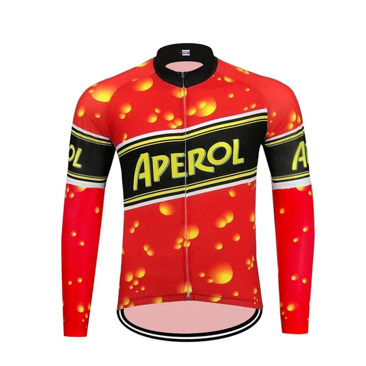 Men's Aperol Long Sleeve Retro Cycling Jersey
