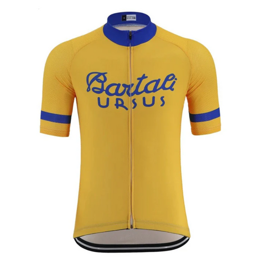 Men's Bartali Ursus Yellow Retro Cycling Jerseys