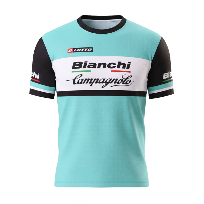 Vintage Bianchi Cycling T-Shirt | Celeste Vintage Tee – Pedal