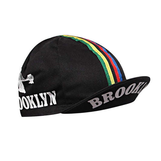 Brooklyn Team Black Retro Cycling Cap