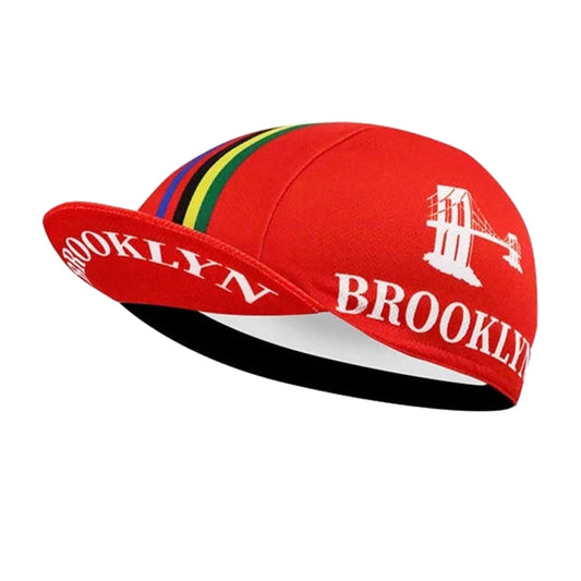 Brooklyn Team Red Retro Cycling cap