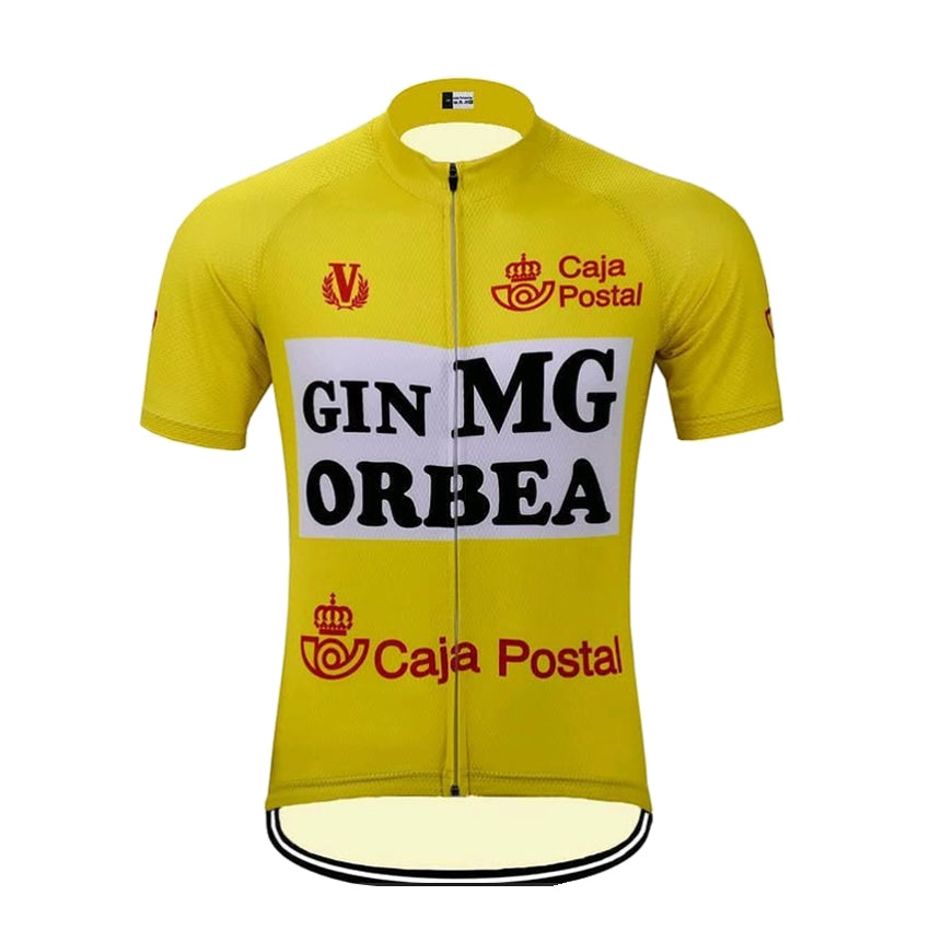 caja postal gin mg yellow cycling jersey