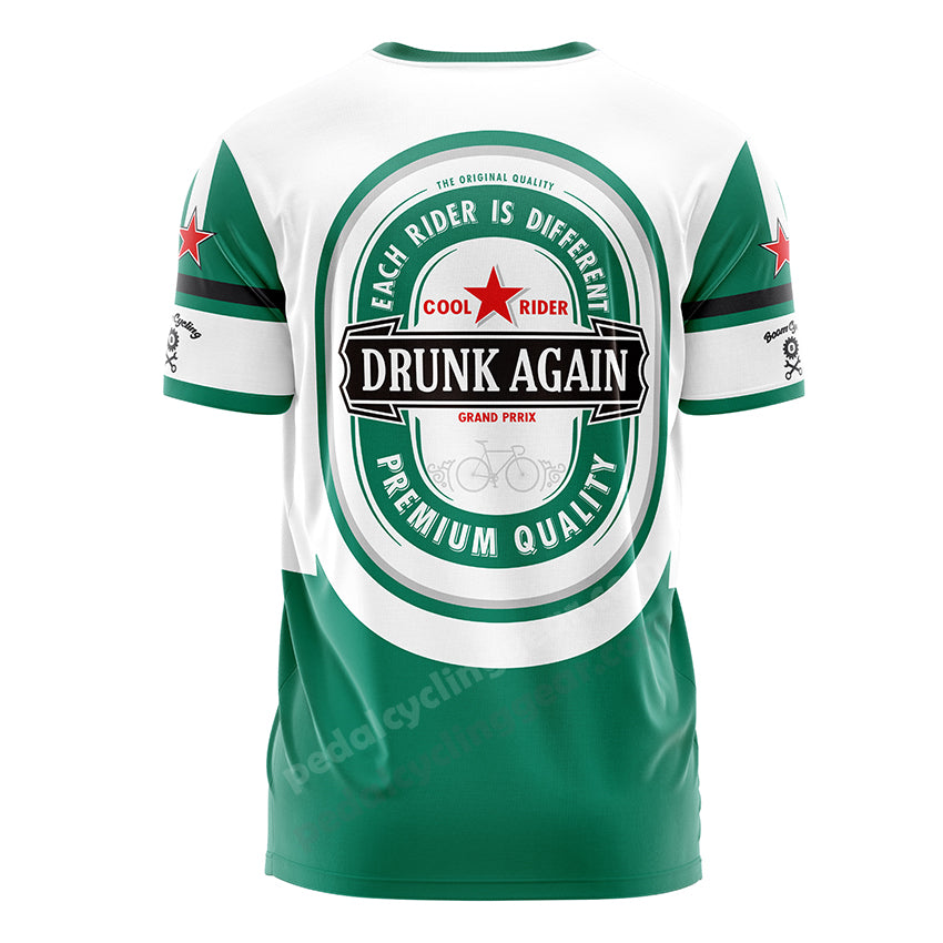 drunk again cycling T-shirt