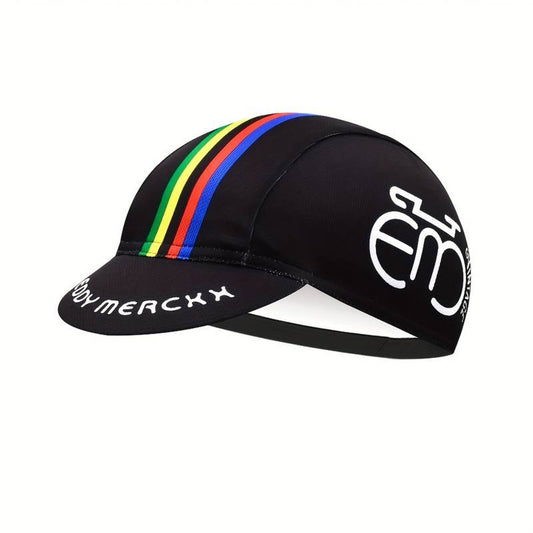 Eddy Meackx Black Retro Cycling Cap