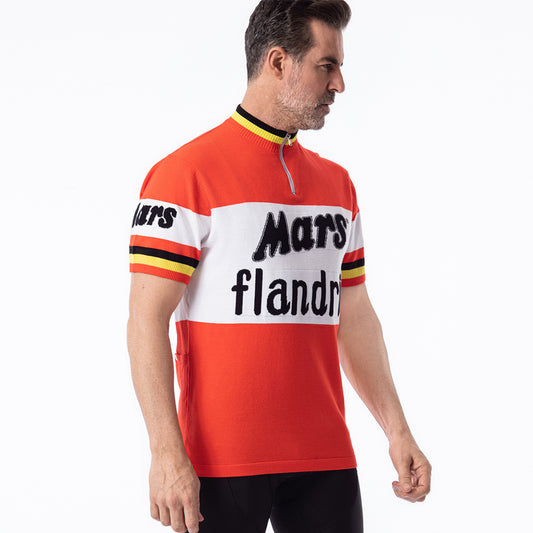Mars Flandria wool jersey - cuff yellow black stripe detail