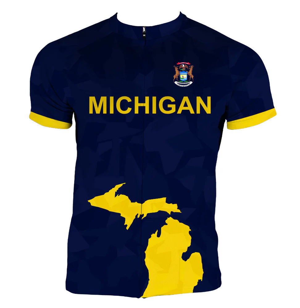 Michigan Flag Men's Cycling Jerseys