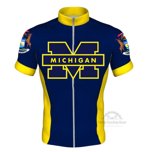 Men's Michigan Short Sleeve Cycling Jerseys
