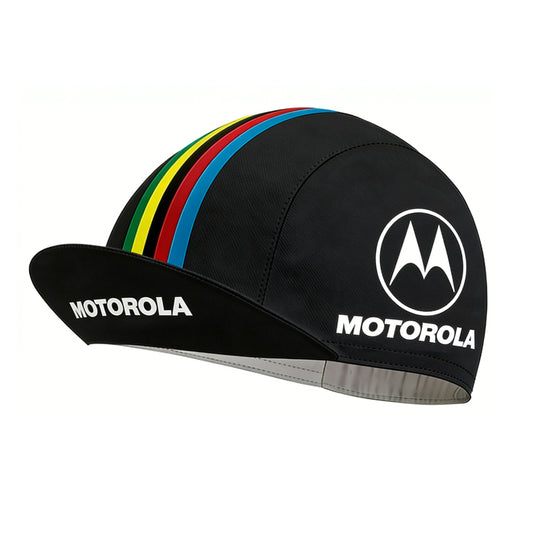 motorola black cycling cap