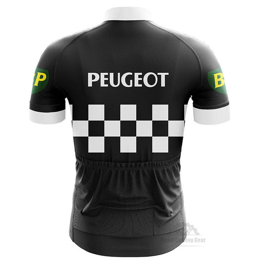 peugeot vintage black cycling Jerseys