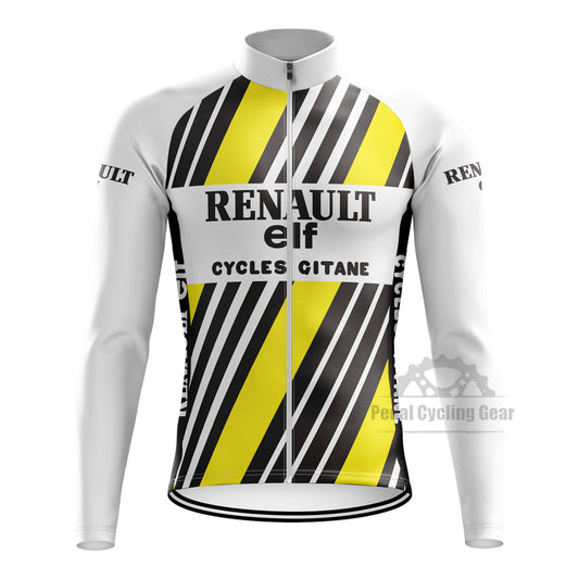 Renault elf Gitane Long Sleeve Retro Cycling Jersey