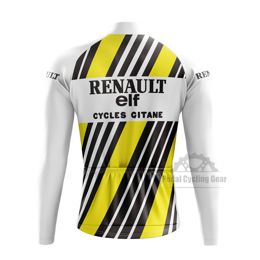 Renault elf Gitane Long Sleeve Retro Cycling Jersey