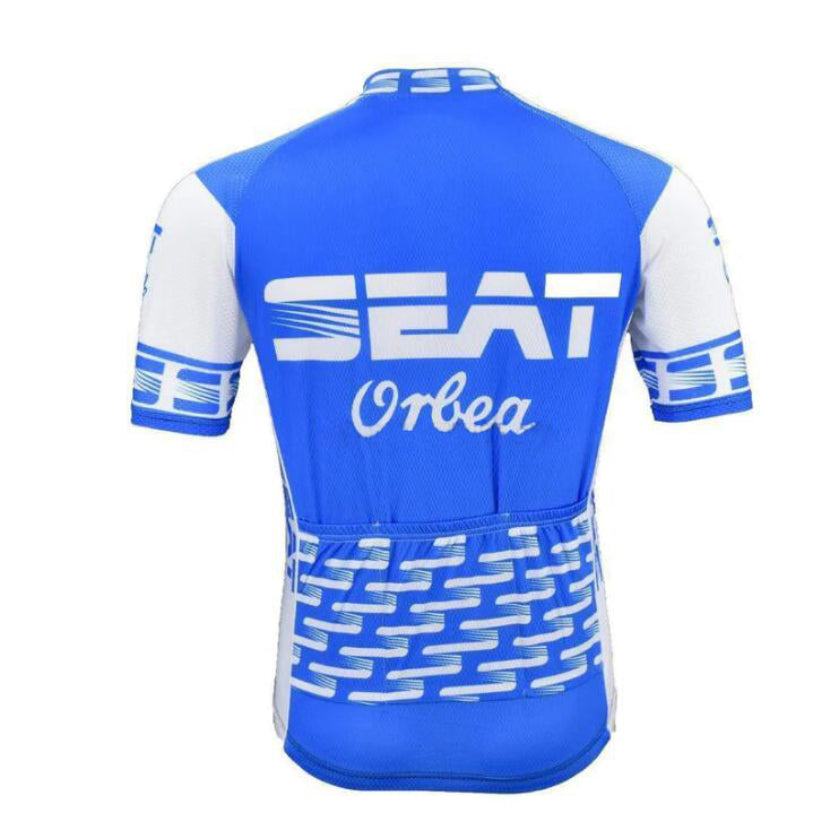 seat orbea retro cycling jersey