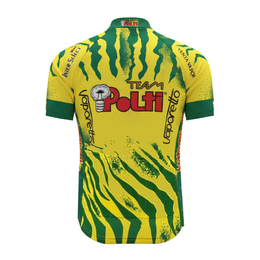 Polti Retro Cycling Jersey Black