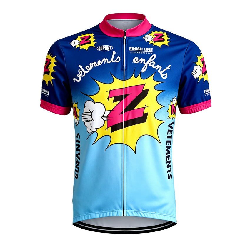 rennrad trikot vintage Z Team Retro-Radtrikot — Vintage-Rennradtrikot – Pedal Cycling Gear Best Camera Gear for collection-vtt-chemin-montagne Farbe:rosa