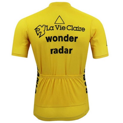 Tour De France Wonder Radar La Vie Claire Retro Cycling Jersey Greg LeMond