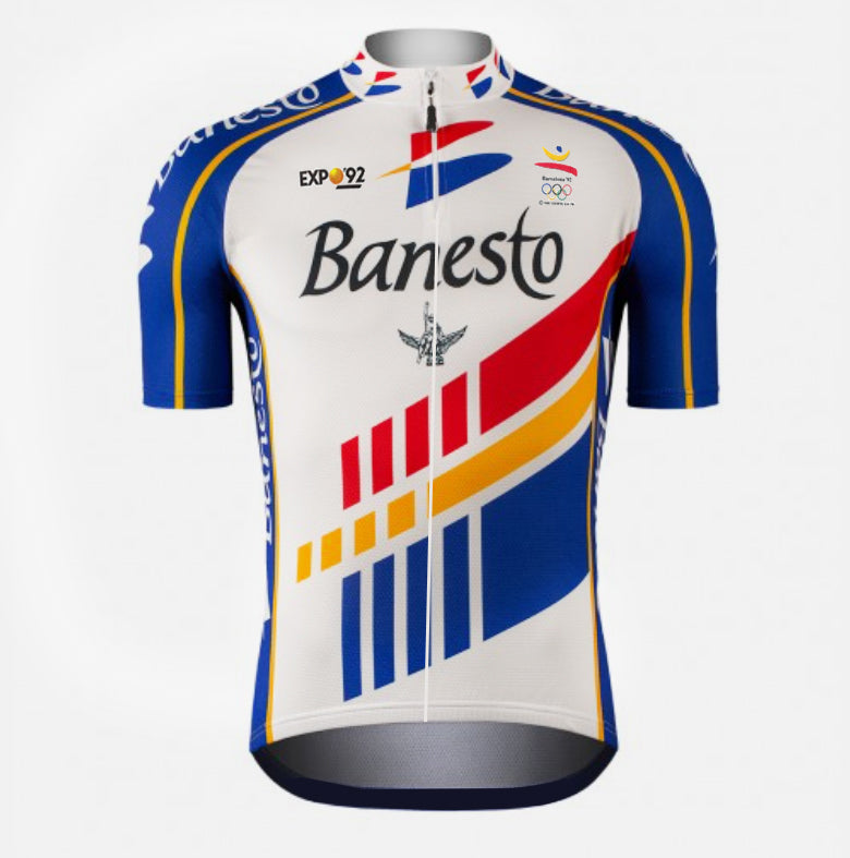1992 banesto retro cycling jersey