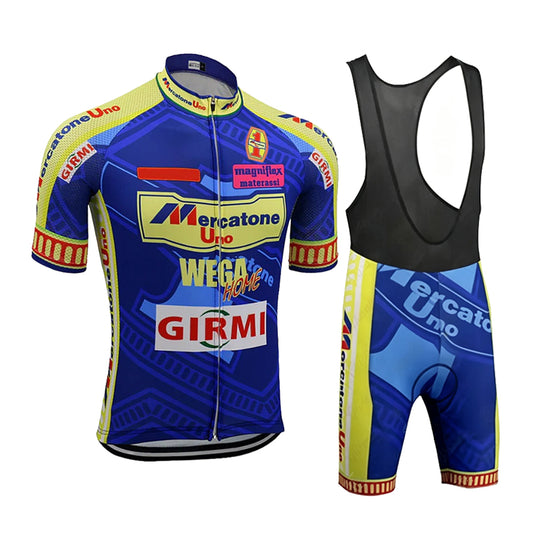 1997 Marco Pantani Mercatone Uno Girmi Retro Cycling Jersey Kit