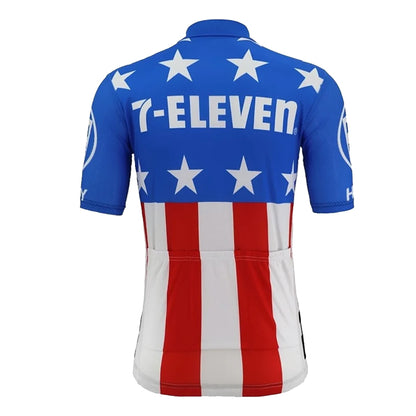 7-Eleven Team Blue Cycling Jerseys