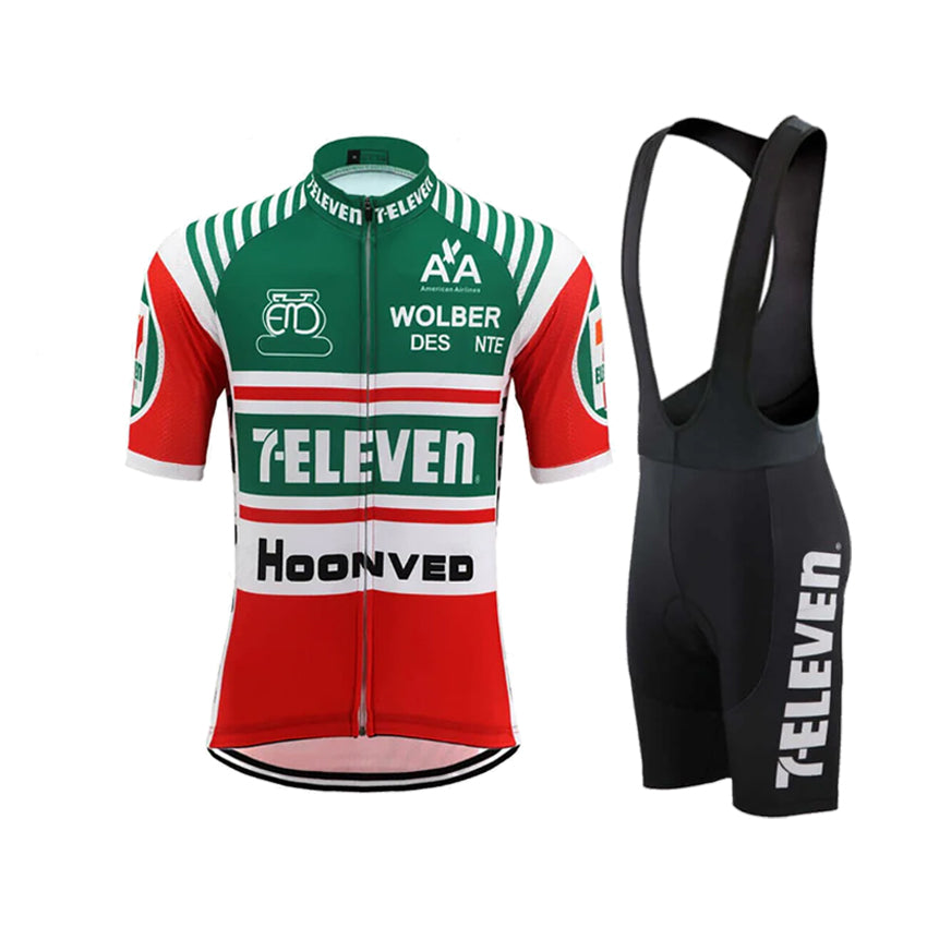 7-Eleven Retro Cycling Jersey Set