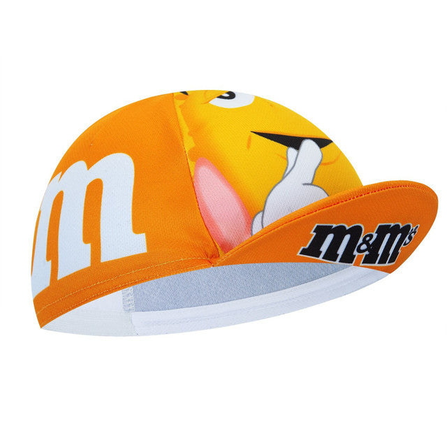 M&Ms Cartoon Yellow Cycling Cap
