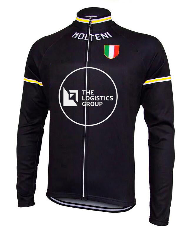Men's Long Sleeve Winter Fleece Cycling Jersey