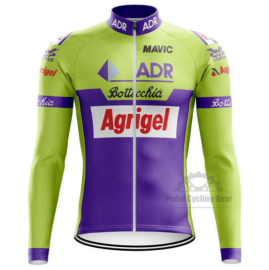 ADR Agrigel Bottecchia Long Sleeve Retro Cycling Jersey