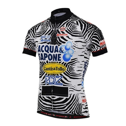 Acqua Sapone Retro Cycling Jersey Zebra Stripes