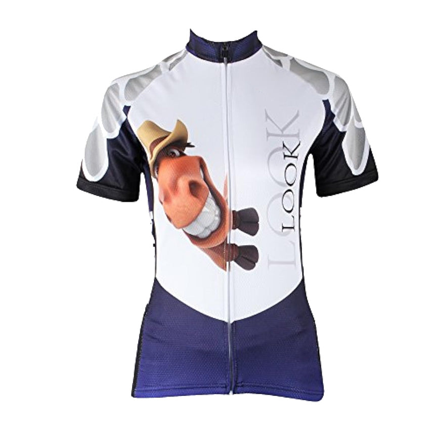 Animal Short Sleeve Cycling Jersey Horse 